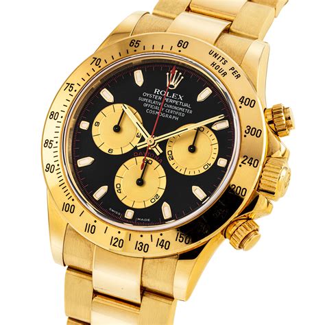 rolex daytona oro 18k|rolex gold daytona for sale.